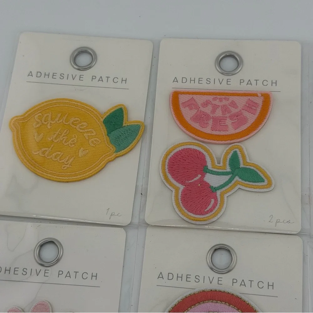 Colorful Fruit Rainbow Adhesive Patches - Lot of 6 packs